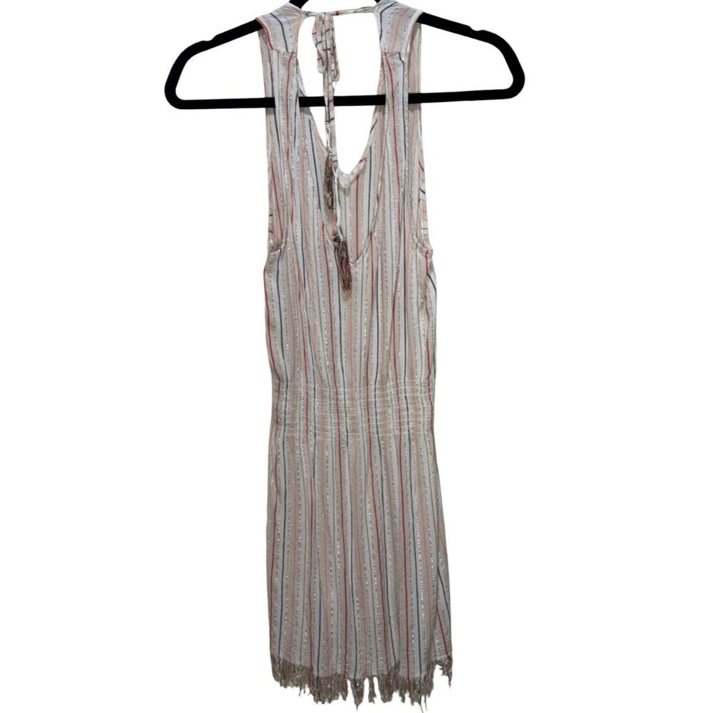 BECCA by Rebecca Virtue Endless Summer Metallic Stripe Dress Cover-Up Size M - Picture 5 of 7